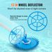 VEVOR Automatic Suction Pool Cleaner, Low Noise Pool Vacuum Cleaner with Extra Diaphragm, 10 x 32 in Hoses & 36-Fin Disc, Side Climbing Pool Cleaners _voghion.com