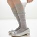 Lace Trim Over-the-Knee Spring Summer Mesh High Tube Women's Solid Color Miu Style Versatile Thin Socks_voghion.com