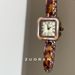 Women's Watch The Amber Bracelet Design Feels The Temperament Of A Small Square Dial_voghion.com