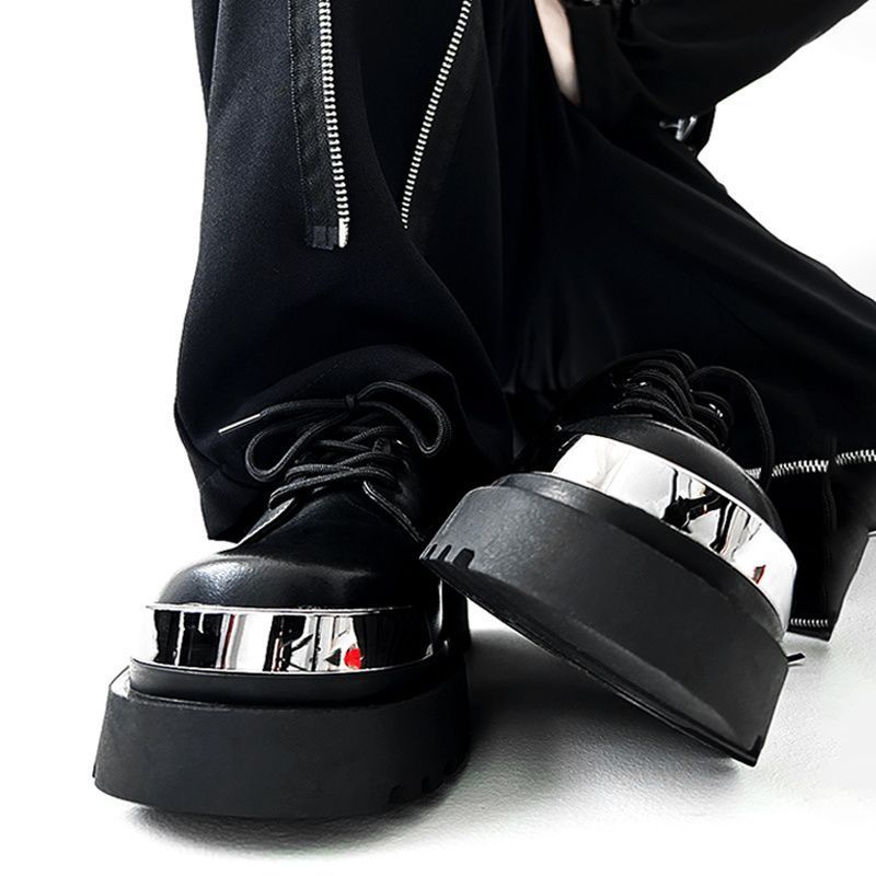 Unbeatable Quality High End Genuine Derby Men With British Style Thick Sole, Big Head Height Increasing Men, Hairstylists For Couples,_voghion.com