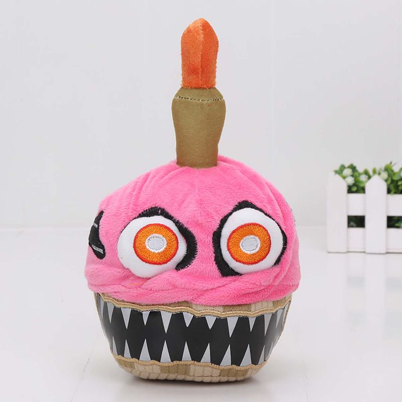 Five Nights Neon Green Red Cupcake Dolls,Collectable Soft Toy,Games Surrounding Dolls for Children's Gifts,Home Decoration_voghion.com