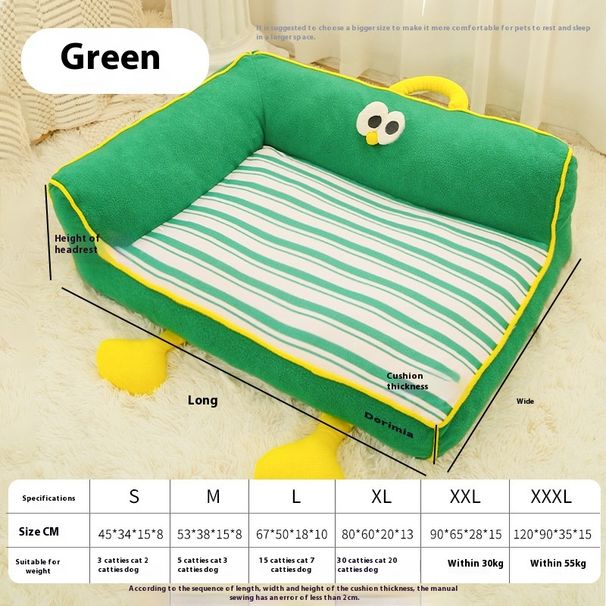 Tapis pour chien entièrement amovible au design de dessin animé pour lit d'automne et d'hiver_voghion.com