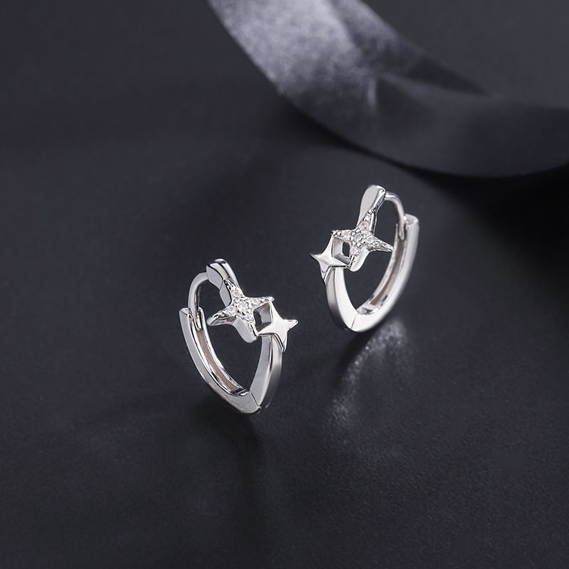 Sterling Silver Star Earrings Summer Earrings Women Star Earrings_voghion.com