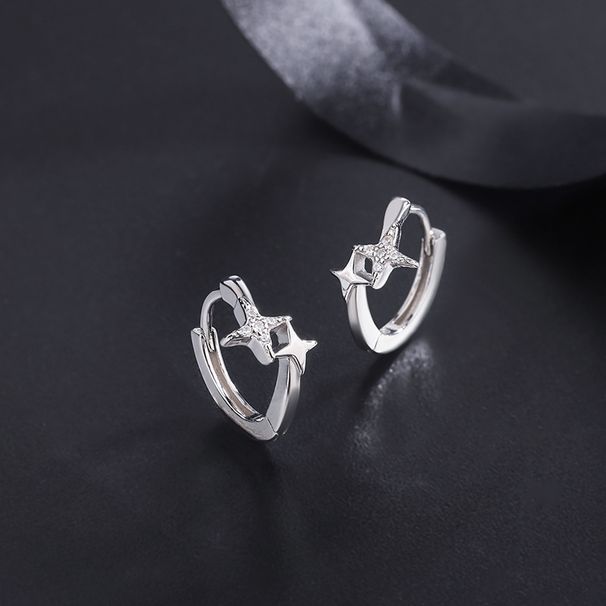 Sterling Silver Star Earrings Summer Earrings Women Star Earrings_voghion.com