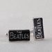 nouveaux boutons de manchette en alliage de métal avec lettres du groupe Beatles BEATLES à vendre à chaud_voghion.com