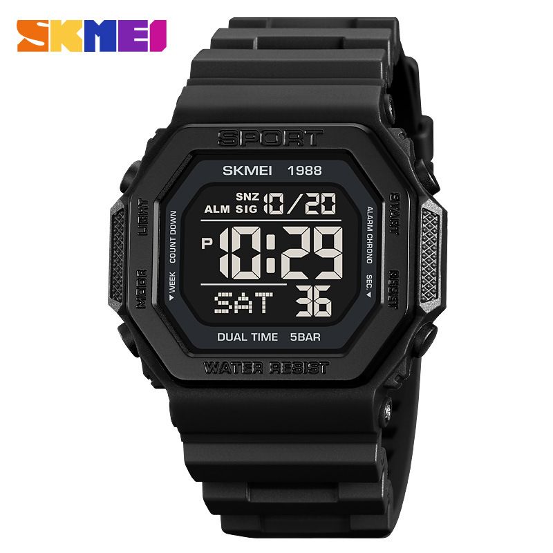 Moment Beauty Sports Watch Square Personality Multifunctional Waterproof Electronic Watch Children&#39;s Student Electronic Watch Trend_voghion.com