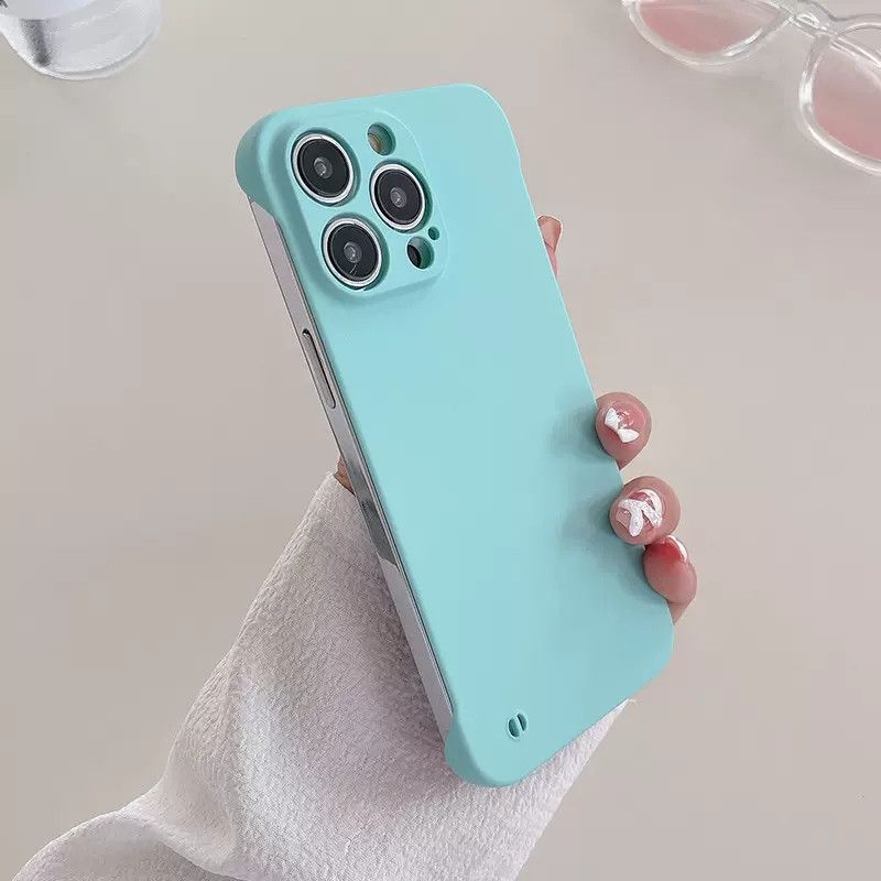 Custodia Fundas trasparente liscia in tinta unita anti-bussare per iPhone 14 11 12 13 Pro Max Mini XR XS Max X 7 8 Plus Custodie coque_voghion.com