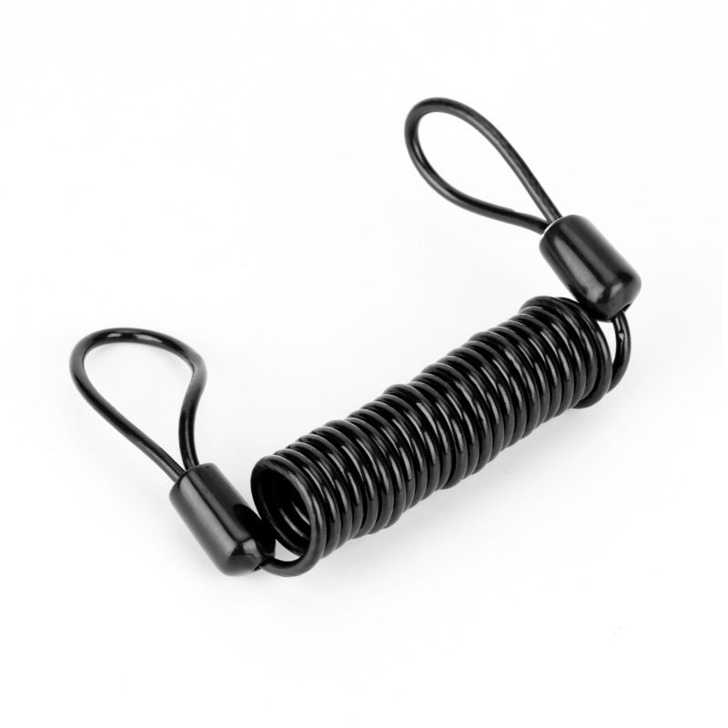 Bicycle Portable Reminder Motorcycle Helmet Anti Theft Spring Travel Wire Rope Riding Accessories_voghion.com