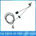 Bluetooth Intercom Type-C Interface Left And Right Ear In-Ear Headphones For EJEAS V4 Plus/V6PRO+ Motorcycle Referee_voghion.com
