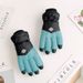 Gants d'hiver épais pour femme, coupe-vent et imperméables, adaptés au cyclisme, au ski et aux écrans tactiles, pour étudiantes_voghion.com