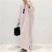 Cross Border 2025 Southeast Asia New Cotton And Linen Striped Cardigan Loose Large Size Temperament Commuter Dress Female_voghion.com