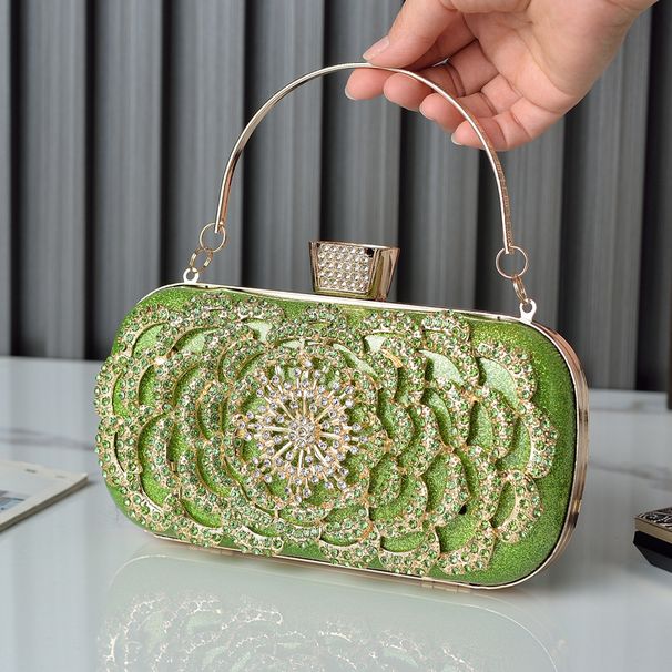 ladies' dinner bag, versatile diamond-encrusted banquet clutch bag, dress handbag, women's bag_voghion.com