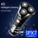 Rasoio elettrico galleggiante 3D impermeabile rotante multifunzionale intelligente a ricarica completa_voghion.com