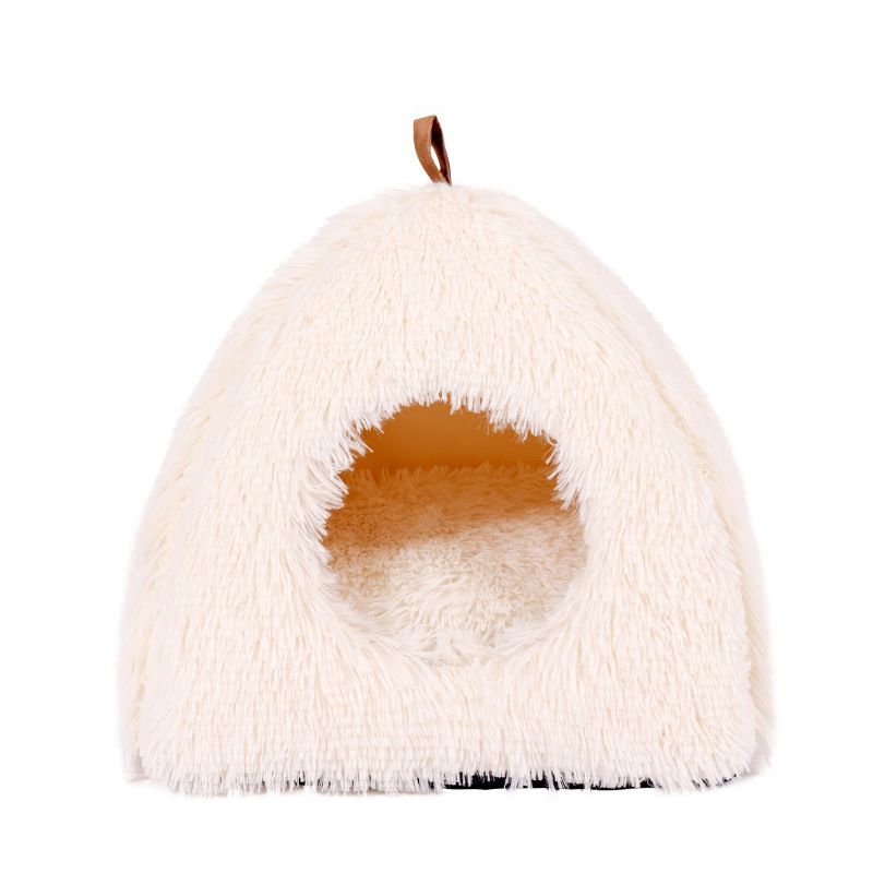 Enclosed Warm Cat Small Dog Long Hair Tent Hamster Guinea Pig Rabbit House_voghion.com
