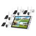 10 Inch Screen NVR Monitor Set 4 Way Solar Low Power Camera_voghion.com