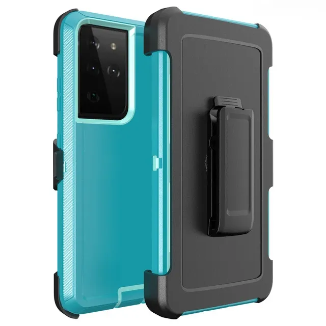 3IN1 Rugged Armor With Clip Case For Samsung Galaxy S25 S24 S23 Ultra Plus FE A06 A16 A55 A35 A25 A15 5G PC+TPU Otter Cover Box_voghion.com
