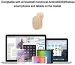 Mini słuchawki bezprzewodowe, niewidoczne, Bluetooth, pojedyncze słuchawki douszne z mikrofonem, 18D, jakość dźwięku, zestaw słuchawkowy do systemu iOS i Androida_voghion.com