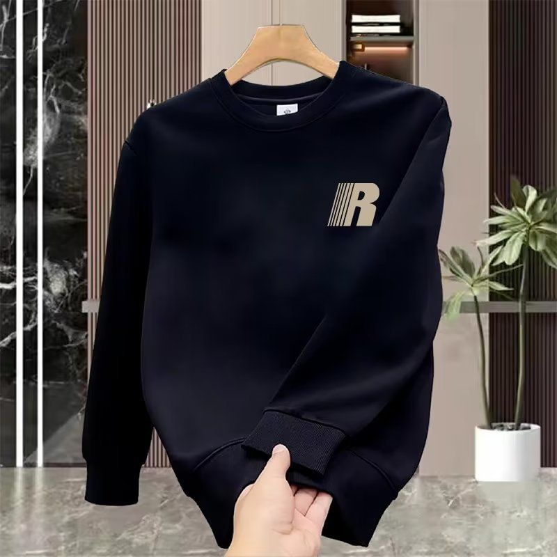 Ανδρικά ρούχα Crewneck Sweat Ανδρικά χαλαρά σχέδια με αίσθηση χαμογελαστό τύπωμα αμερικανικού στυλ ρετρό στυλ Instagram Μοντέρνο τοπ για την άνοιξη και το φθινόπωρο_voghion.com