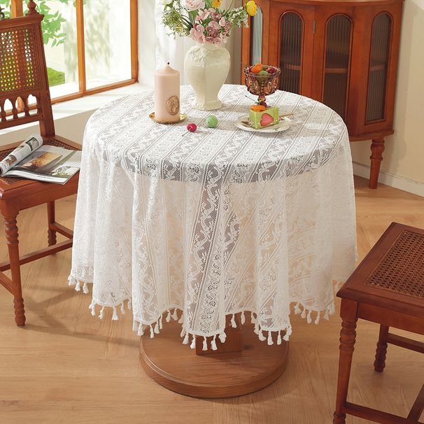 Neu Tischdecke Heißer-verkauf Einfarbig Atmosphäre Dekorative Hohl Premium Französisch Spitze_voghion.com