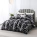 Modern Zebra Print Bedding Set - Soft Brushed Polyester 3-Piece Duvet Cover With Geometric Patterns, Nordic Style For Queen & King Size Beds_voghion.com