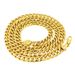 Necklace, Cuban Gold-Plated Necklace 6MM Side Chain_voghion.com