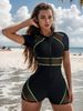 2025 Cross Border Sports Badedragt Langærmet Solcreme Surfing Suit Dame Badedragt Våddragt Badetøj_voghion.com