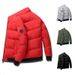 Men's Winter Puffer Jacket With Stand Collar Thickened Down Alternative Coat, Unisex Oversized Zip-Up Parka For Cold Weather_voghion.com