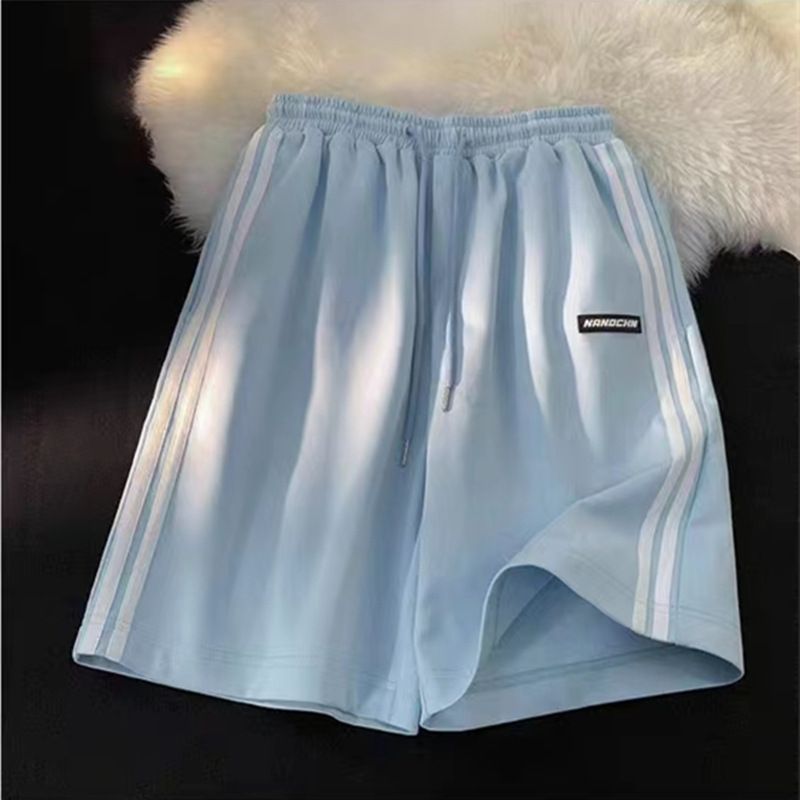 Damenbekleidung Fünf-Punkt-Sportshorts Damen Sommer Dünn Locker Großformat Oberbekleidung mit hoher Taille Lässige gerade Hose Mittellange Hose_voghion.com