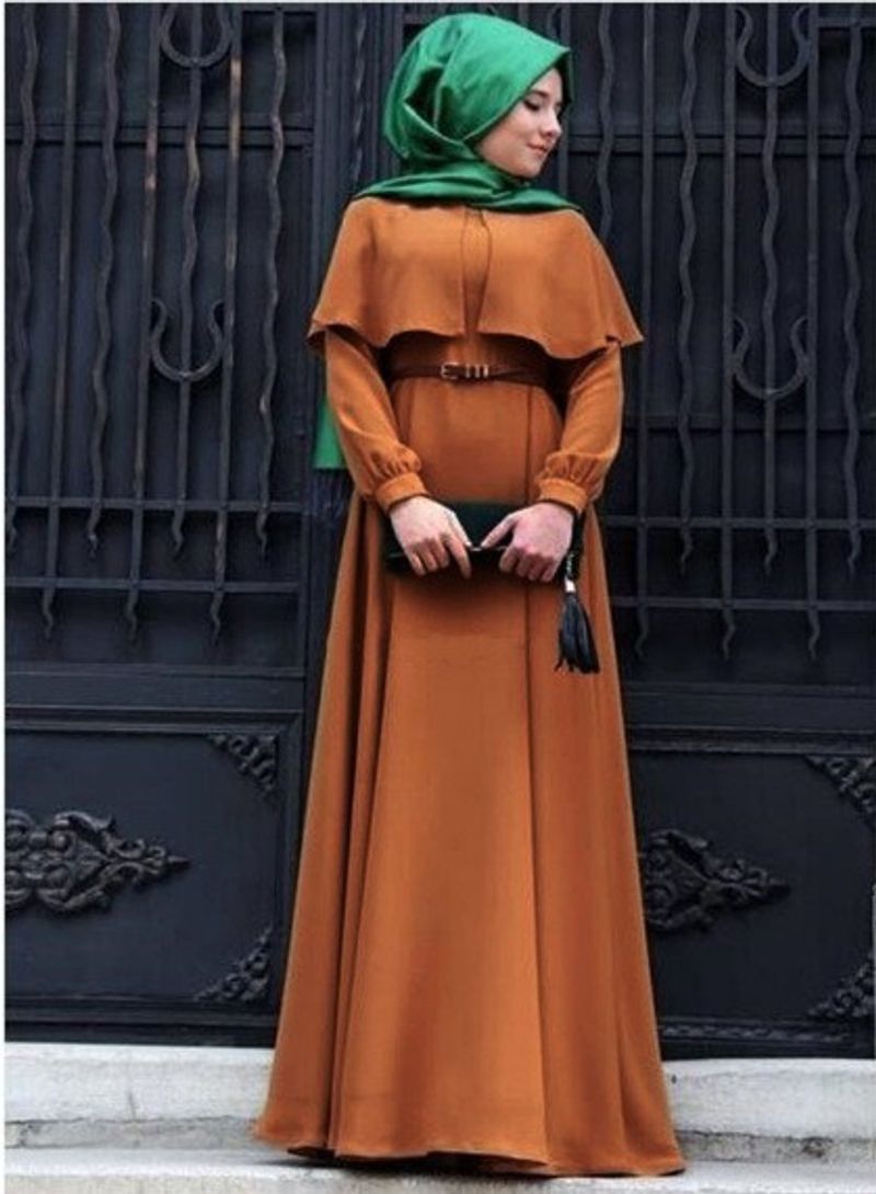 Robe longue cape musulmane pour femme_voghion.com
