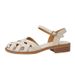 Lancui Französisch Stil Peep-Toe Sandalen Für Frauen Sommer 2025 Neue One-Strap Nischen Design Römische Schuhe_voghion.com