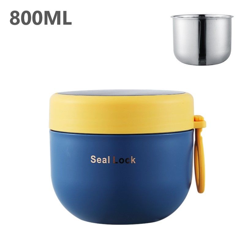 Breakfast Insulated Soup Thermos Food Container Stainless Steel Lunch Box Microwaveable Oatmeal Porridge Handy Cup_voghion.com