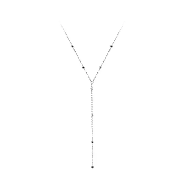 Vendite calde La Monada Catene da donna Donna al collo Catena minimalista Ciondolo Gioielli raffinati per donne Collana Argento Ragazze_voghion.com