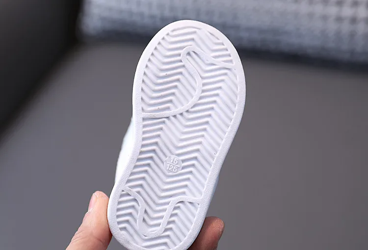Spring And Autumn Children's Sneakers, White Shoes, Soft Sole Toddler Shoes, Boys' Sports Shoes, Girls' Baby Shoes, Baby Shoes, Shell Toe_voghion.com