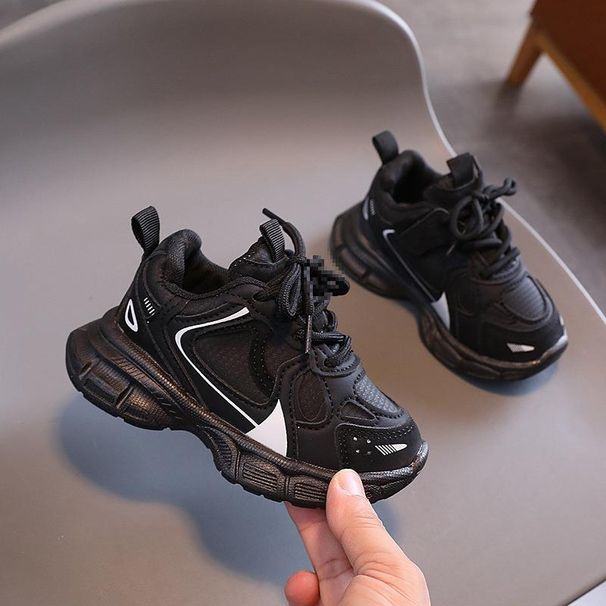 Pojkar- och flickskor Barnsport Pappa Skor Vår och höst Ny höst Lädermode Pojkar Fritidsskor_voghion.com