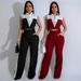 Damenbekleidung Mode Neue Damenbekleidung Weste Hemd Nähte Kontrastfarbe Tasche Freizeithose Zweiteiliges Set_voghion.com
