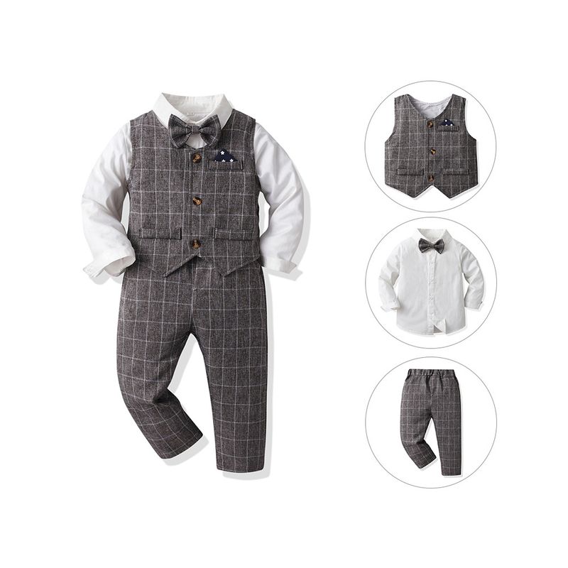 Abbigliamento per bambini Abiti autunnali per ragazzi, abiti da uomo per bambini, gilet, cardigan in cotone a maniche lunghe, abiti da damigella, abbigliamento natalizio per bambini_voghion.com