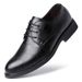Suitable For All Seasons Four Seasons Large Size Low-top Height Increasing Formal Business Hollow Leather Men's Cowhide Wedding Groom Shoes_voghion.com