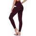 Unbeatable Quality Pocket Women's Leggings With Soft Elastic Fit, Slim Fit And High Waist Yoga Pants_voghion.com
