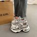 Spring And Autumn Women's Of Thick-soled Dad Shoes, Small Increase 2025 New Explosive Models European Street Casual Shoes_voghion.com