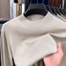 Half Turtleneck High-Quality Long Sleeve Base 2025 Spring Autumn New Versatile Solid Color Knitted Sweater Men_voghion.com