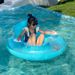 Inflatable Glitter Seat Float With Backrest & Handles - Floating Lounger For Pool, Lake & Beach (Trending Design)_voghion.com