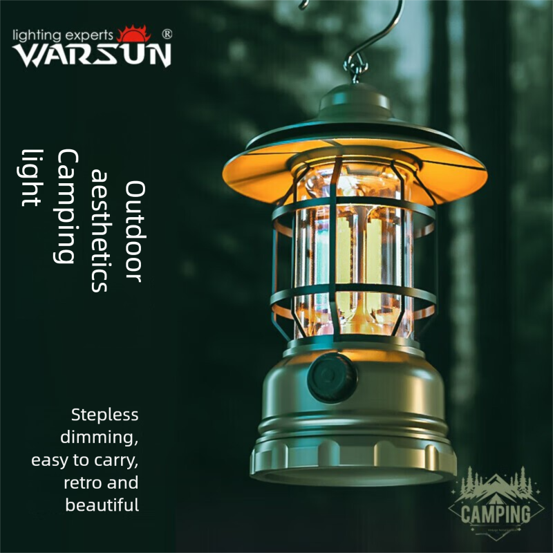 Warsuncp01 Tente de camping d'extérieur rechargeable, équipement d'urgence, lampe suspendue en cas de panne de courant, usage domestique_voghion.com
