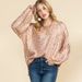Shi Ying top a maniche lunghe largo da donna, pullover personalizzato con stampa leopardata metallizzata per donna_voghion.com