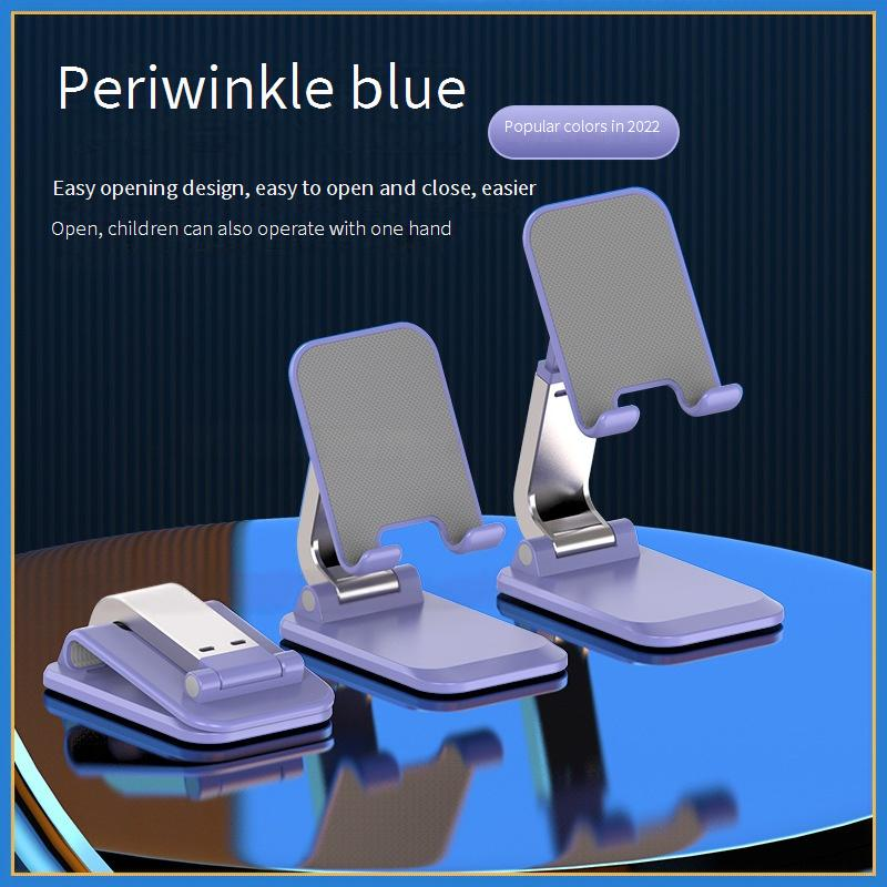 Adjustable Foldable Phone Stand Holder For Desk, Compatible With Smartphones & Tablets, Universal Alloy Mobile Stand For Office, Home, Watching Videos_voghion.com