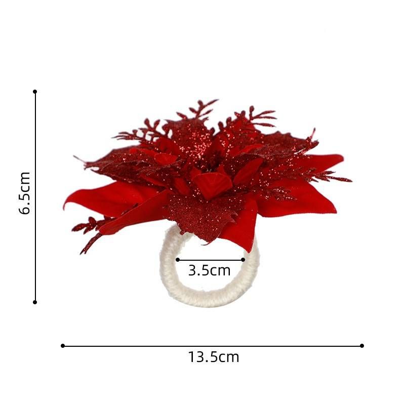 Napkin Buttons, Christmas Decorations, Western Restaurants, Hotels, Table Setting, Napkin Rings, Banquets, Christmas Napkin Rings_voghion.com
