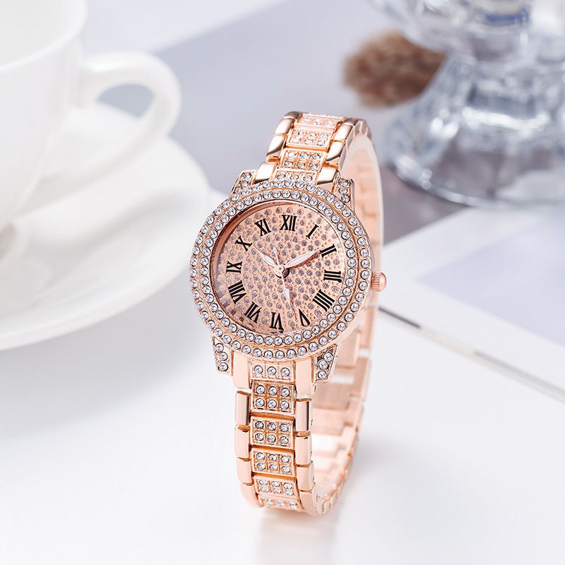 Orologio da polso da donna con cinturino in strass di lusso, con cinturino in acciaio e stella del cielo, alla moda, con quadrante piccolo, nuovo di zecca, da donna_voghion.com
