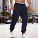 Cargo-Jogginghose mit Fleecefutter für Herren – Lockere Passform, mehrere Taschen, Kordelzug in der Taille, lässig und sportlich für den Winter_voghion.com