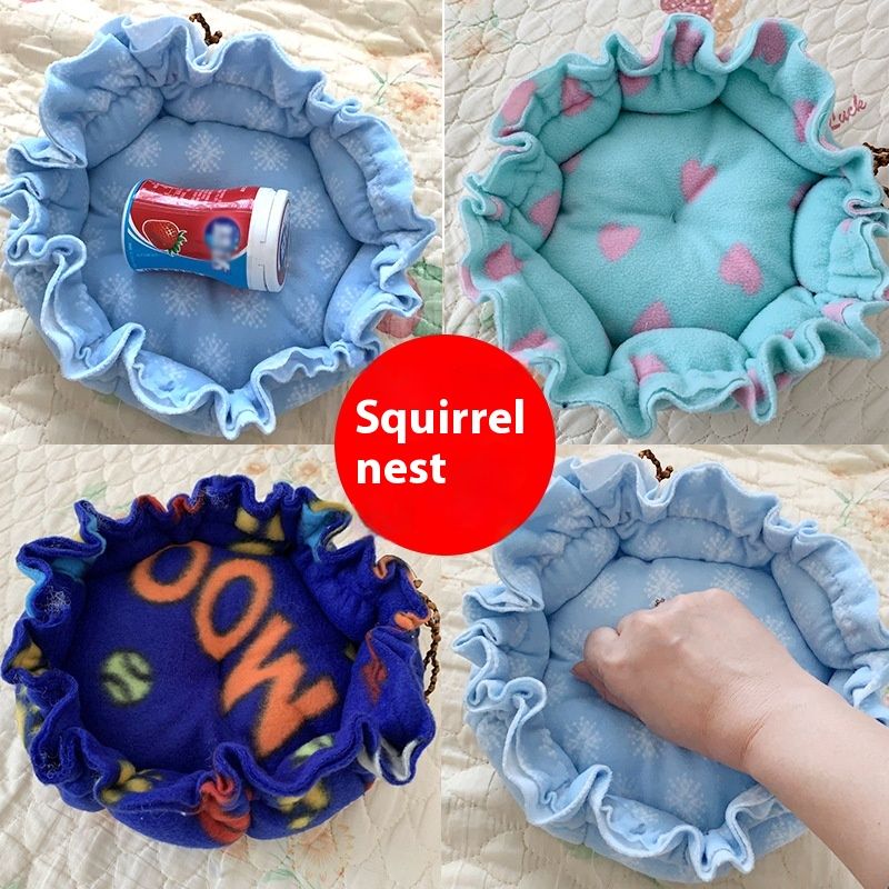 Pet Mouse Pumpkin Cushion Dual purpose Squirrel Hanging Hamster Golden Bear Nest_voghion.com