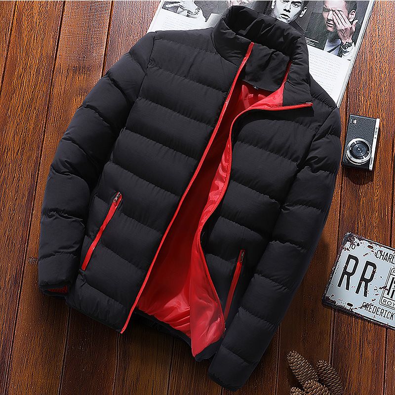 Herren Winterjacken Mode Lässig Windjacke Stehkragen Thermomantel Outwear Übergroße Outdoor Camping Jacke Männliche Kleidung_voghion.com