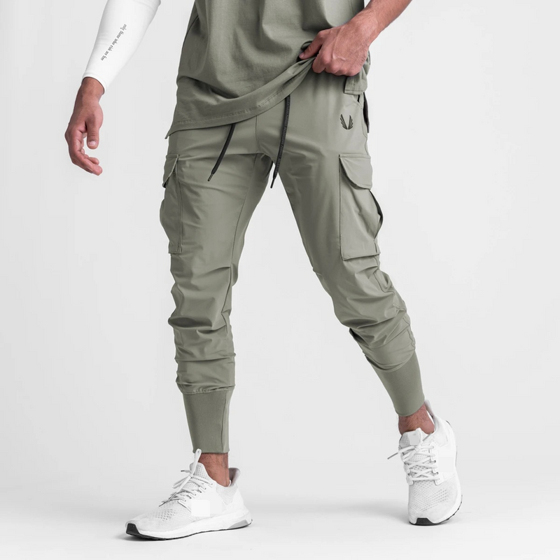 ​Men's Slim-Fit Workout Joggers - Lightweight Training Pants For Gym & Running (Breathable Elastic Cuffs Quick-Dry Fabric S-3XL)​_voghion.com